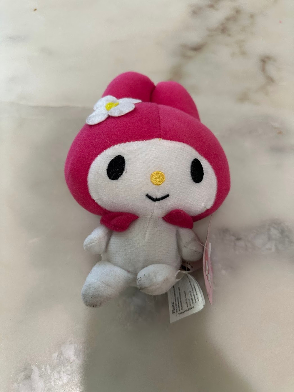 My Melody Plush Sanrio Pink White Flower NWT